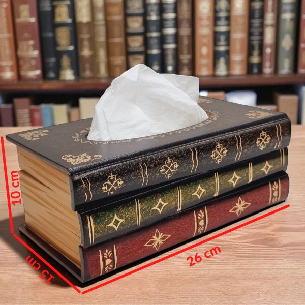 Book Shape Tissue Box - Black - Image 2